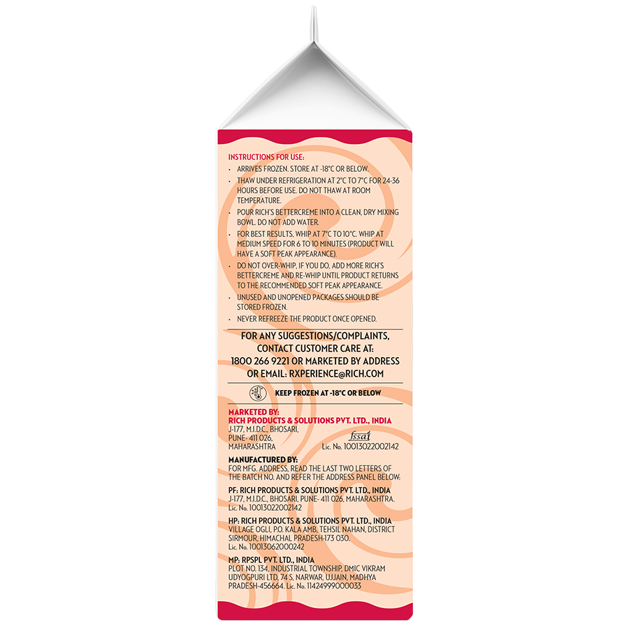 Rich's Bettercreme 1 Kg