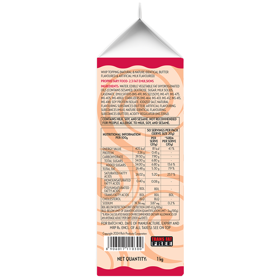 Rich's Bettercreme 1 Kg