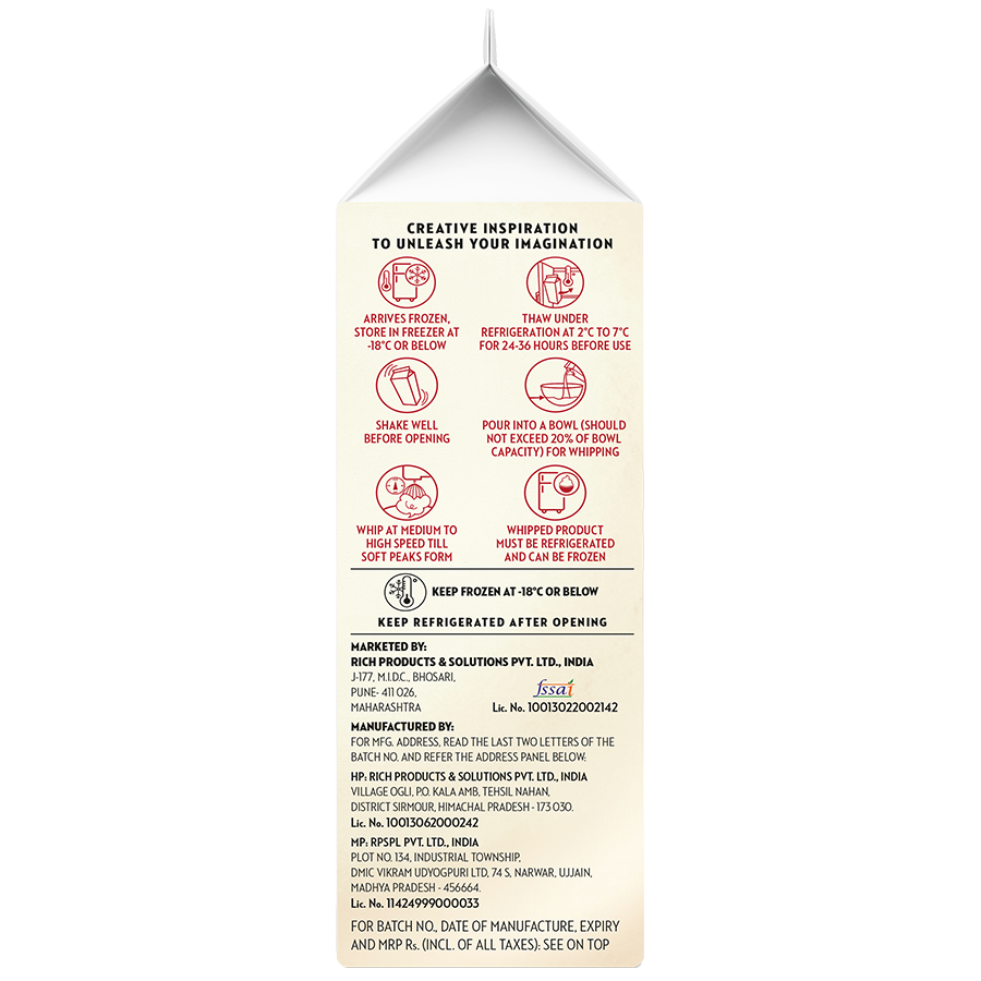 Rich's Whip Topping Cheese Flavored 1 Kg