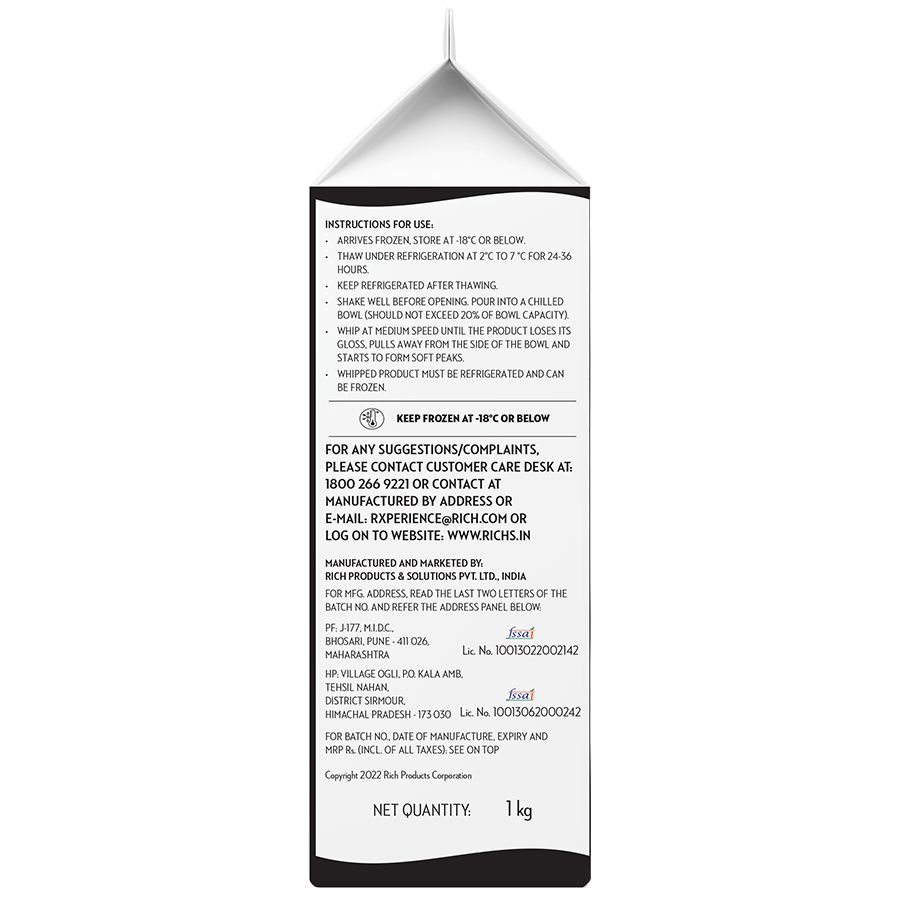 Rich's New Niagara Farms 1 Kg