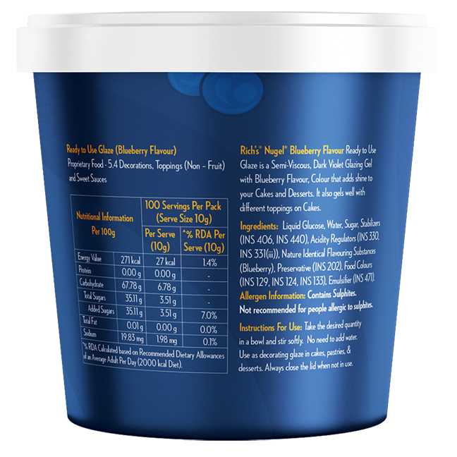 Rich's Nugel Blueberry Glaze 1 Kg