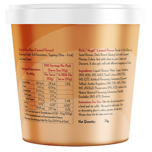 Rich's Nugel Caramel Glaze 1 Kg