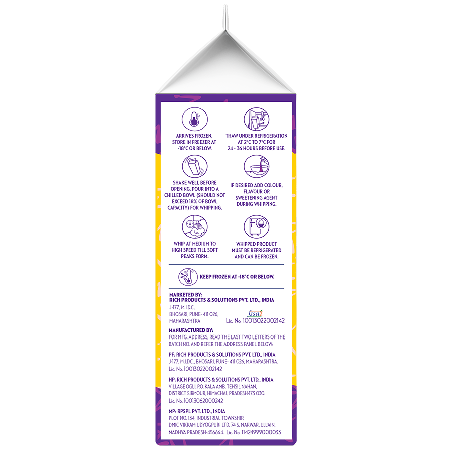 Rich's New Star Whip Topping 1 Kg